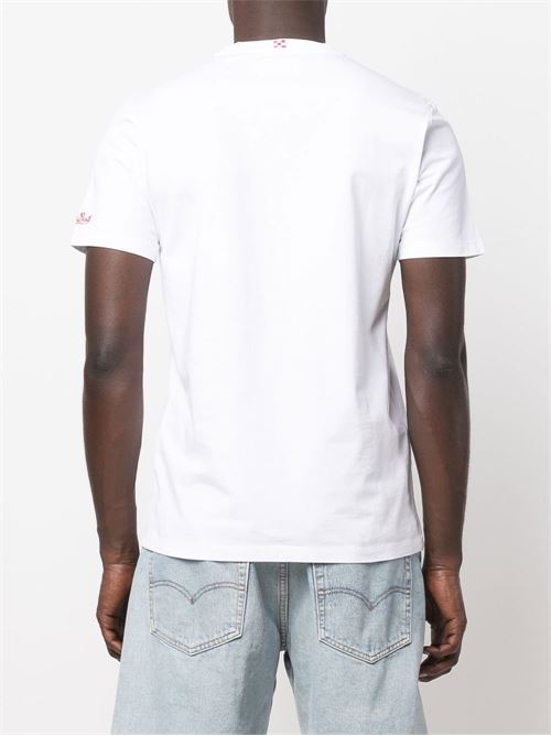 T-shirt uomo MC2 Saint Barth Austin bianca con stampa MC2 SAINT BARTH | AUSTIN04343L